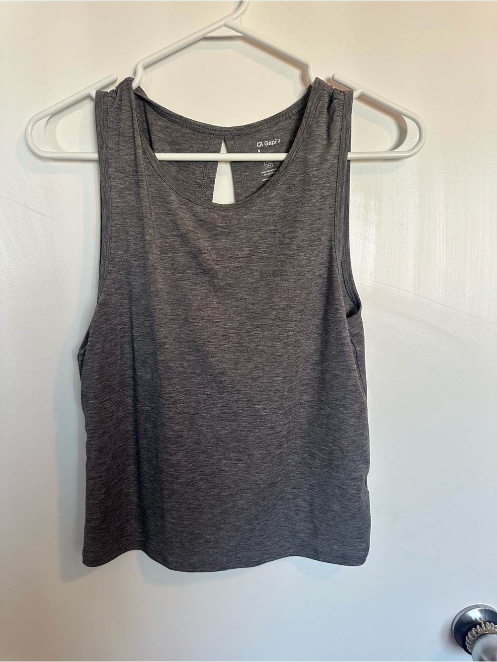 GAP Women's Charcoal Scoop Neck Tank